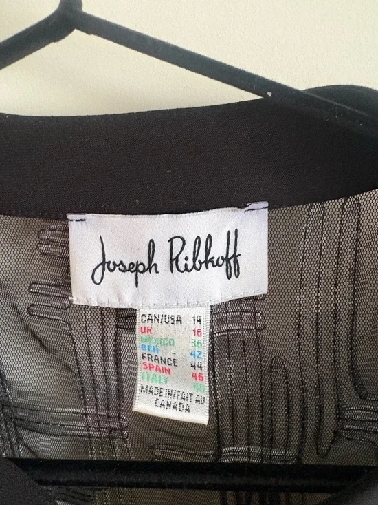 Joseph Ribkoff Multicolor Abstract Print Open Jacket - Women's - Picture 2 of 3